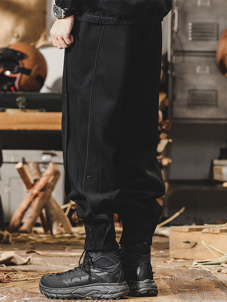 Pantalones de chándal para hombre con detalle de botones y cintura cómoda