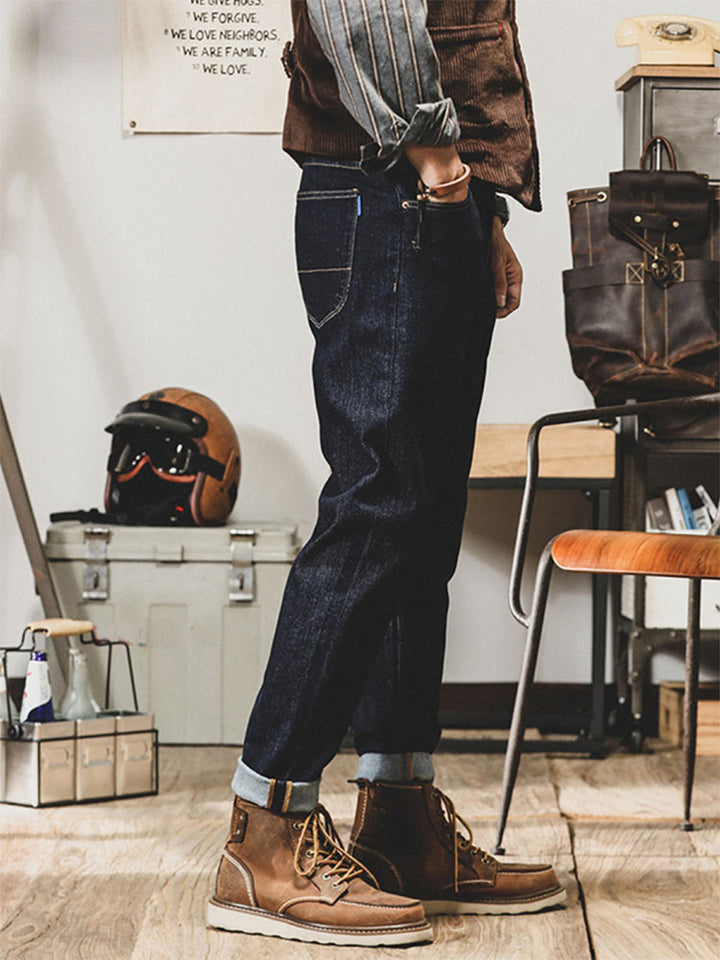 Vaqueros vintage de corte tapered para hombre