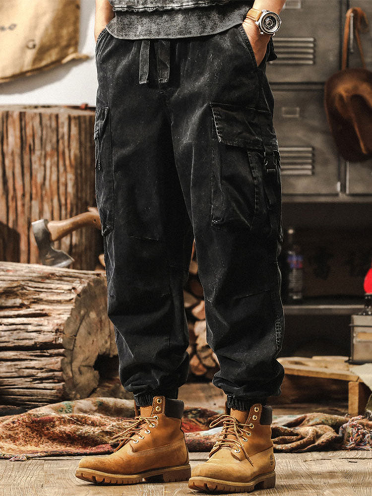 Pantalón cargo estilo jogger vintage para hombre