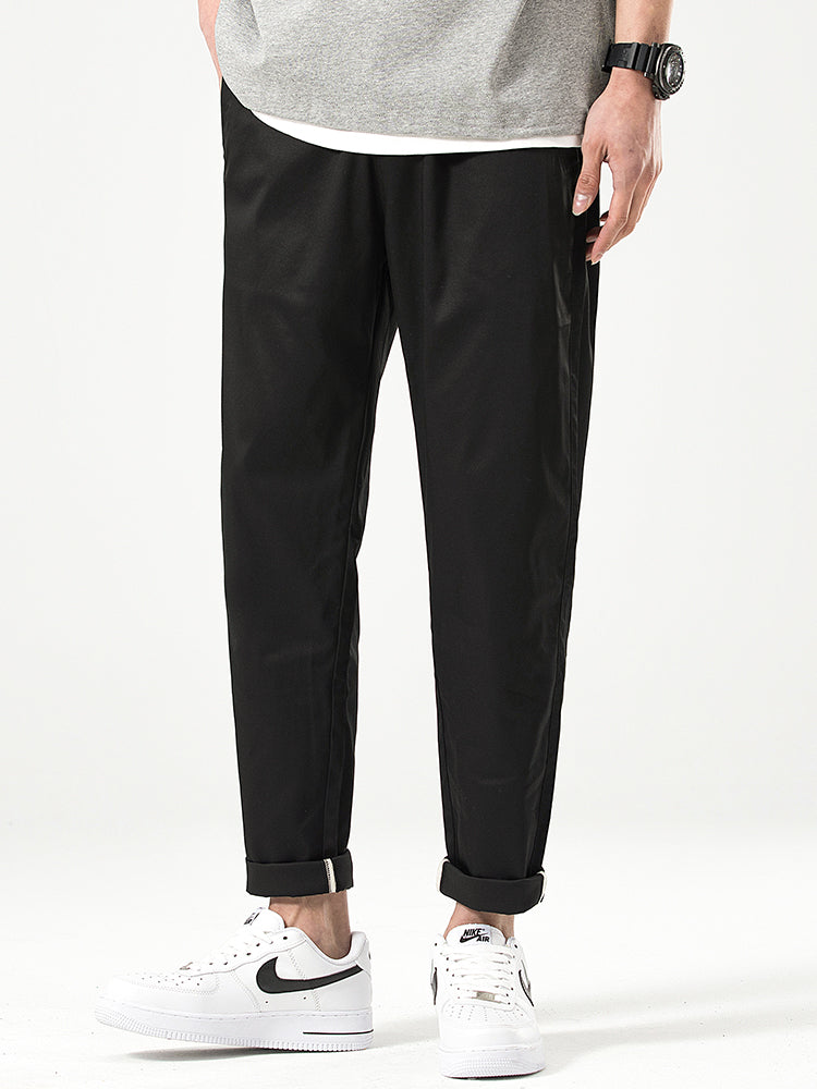 Men's Relaxed‑fit Cropped Casual Trousers