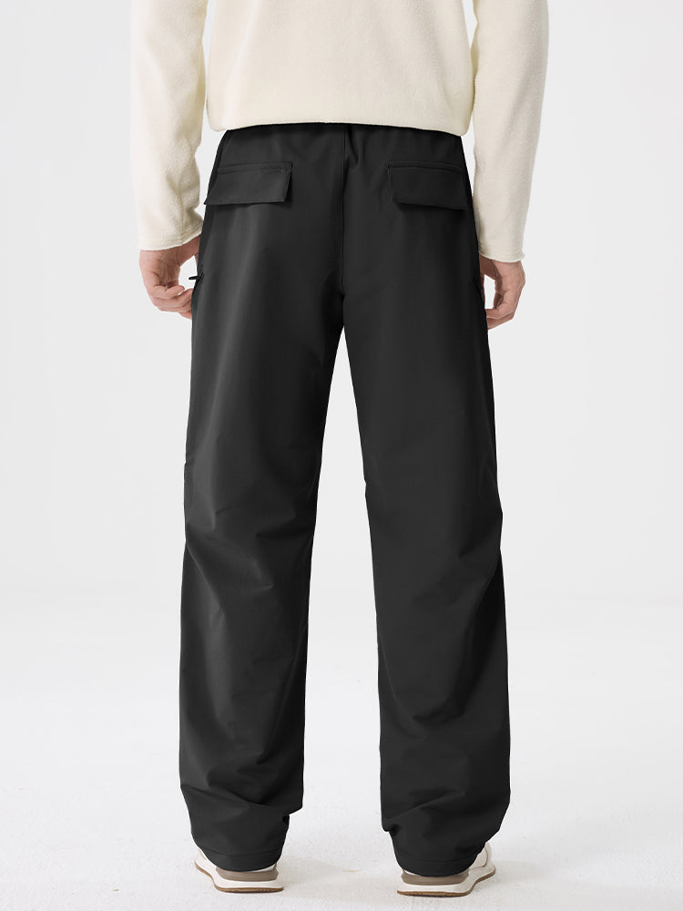 Herren‑Wide‑Leg‑Outdoor‑Freizeithose mit Reißverschlusstaschen
