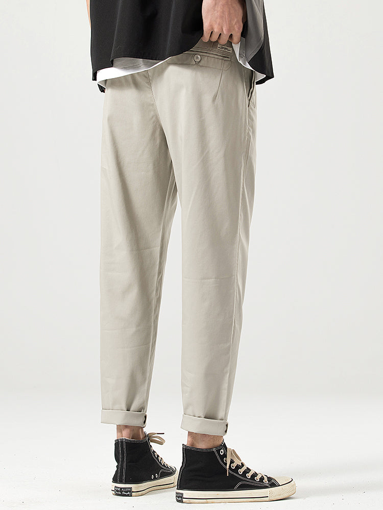 Men's Relaxed‑fit Cropped Casual Trousers