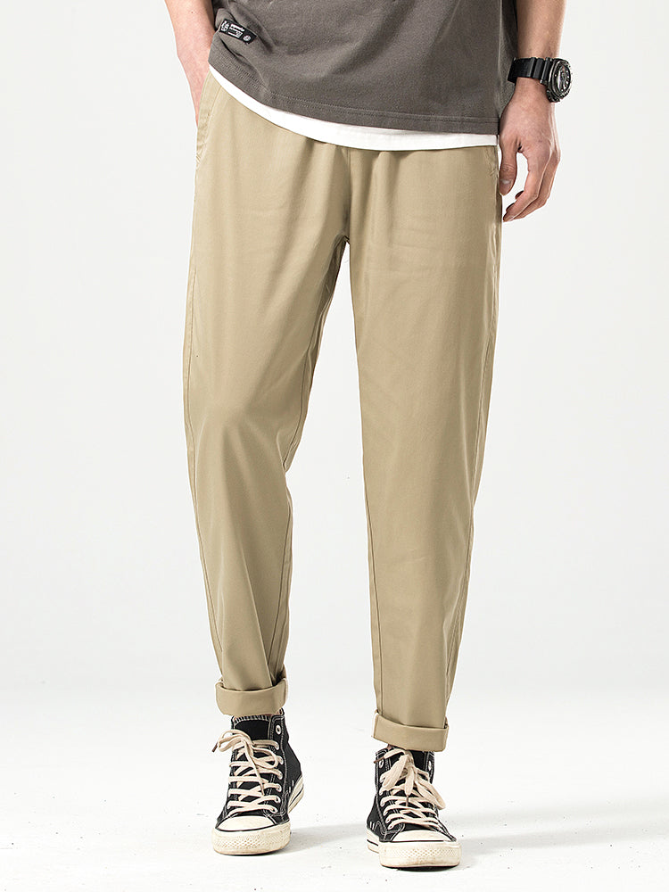 Men's Relaxed‑fit Cropped Casual Trousers