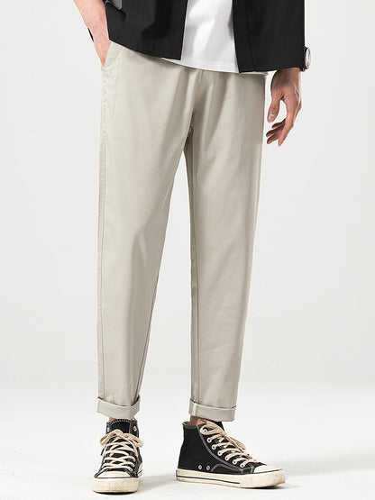Men's Relaxed‑fit Cropped Casual Trousers