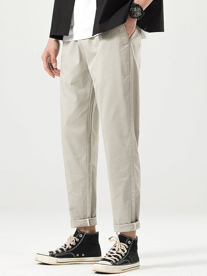 Men's Relaxed‑fit Cropped Casual Trousers