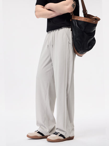 Herren‑Wide‑Leg‑Freizeithose mit Seitenstreifen‑Design