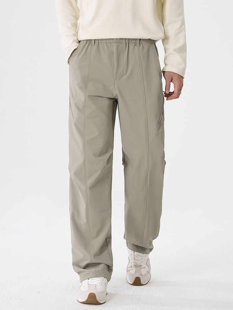 Herren‑Wide‑Leg‑Outdoor‑Freizeithose mit Reißverschlusstaschen