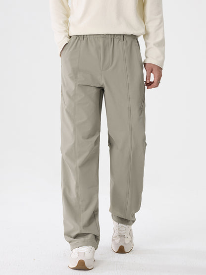 Herren‑Wide‑Leg‑Outdoor‑Freizeithose mit Reißverschlusstaschen