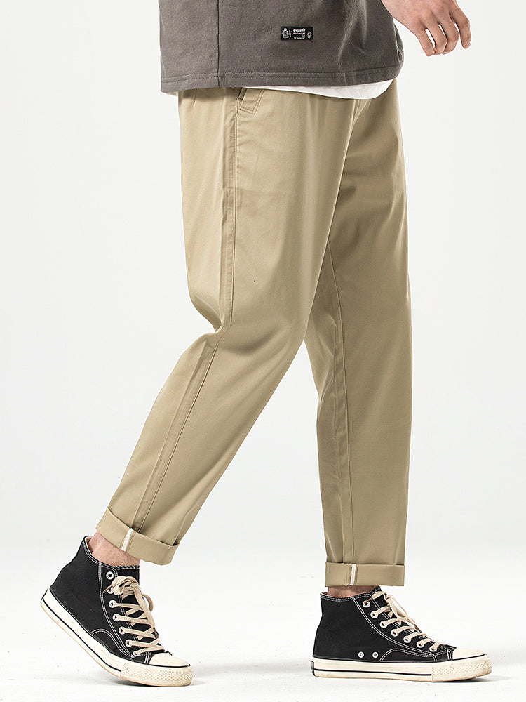 Men's Relaxed‑fit Cropped Casual Trousers