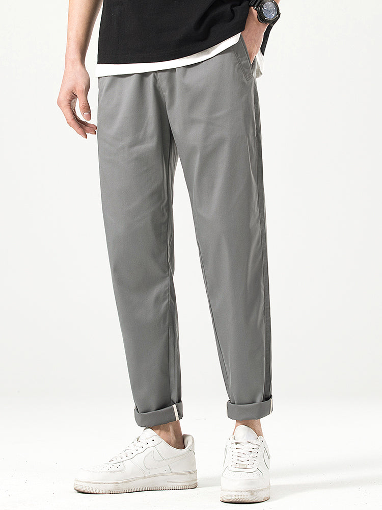 Men's Relaxed‑fit Cropped Casual Trousers