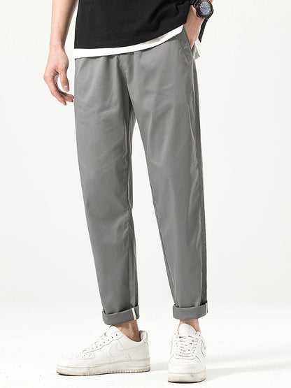 Men's Relaxed‑fit Cropped Casual Trousers