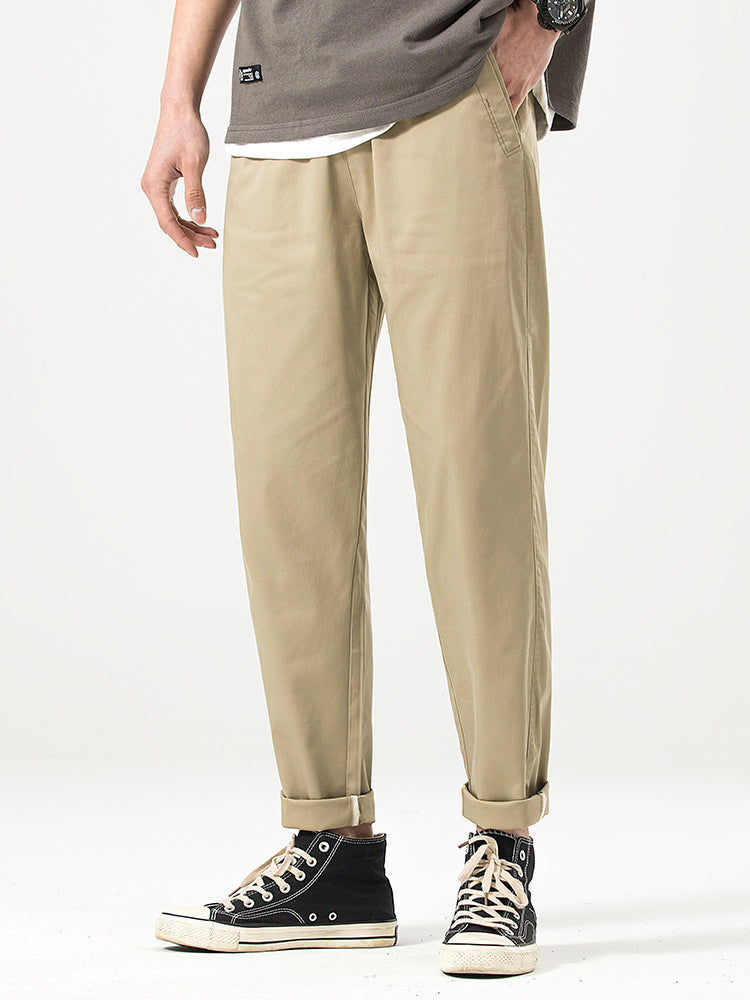 Men's Relaxed‑fit Cropped Casual Trousers