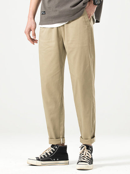 Men's Relaxed‑fit Cropped Casual Trousers