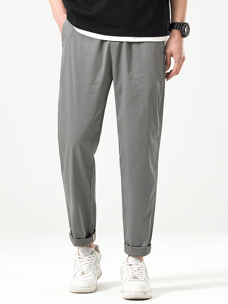 Men's Relaxed‑fit Cropped Casual Trousers