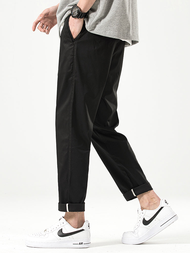 Men's Relaxed‑fit Cropped Casual Trousers