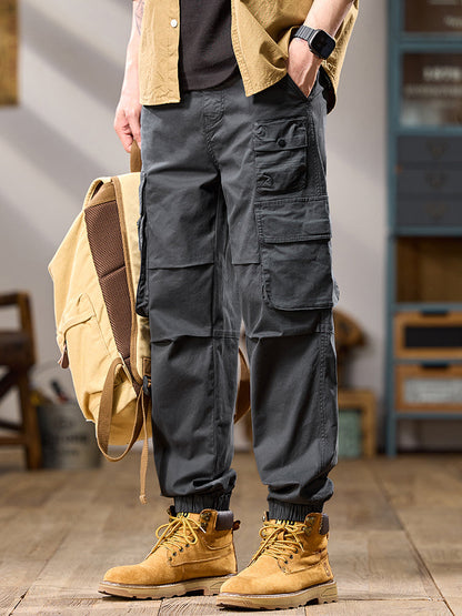 Men's Tactical Multi‑Layer Pocket Jogger Cargo Trousers