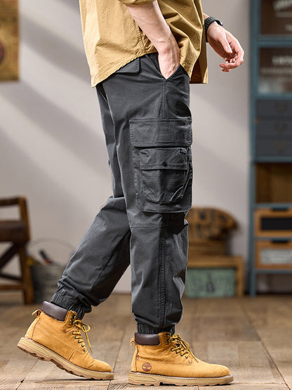 Men's Tactical Multi‑Layer Pocket Jogger Cargo Trousers