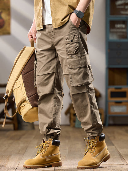 Men's Tactical Multi‑Layer Pocket Jogger Cargo Trousers