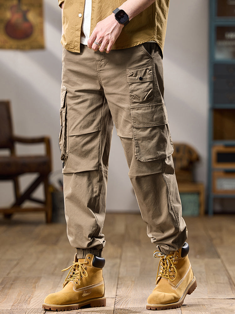 Men's Tactical Multi‑Layer Pocket Jogger Cargo Trousers
