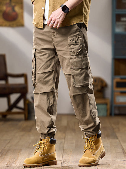 Men's Tactical Multi‑Layer Pocket Jogger Cargo Trousers