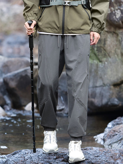 Pantalones deportivos impermeables para hombre, estilo jogger, ideales para senderismo y actividades al aire libre
