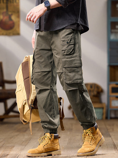 Men's Tactical Multi‑Layer Pocket Jogger Cargo Trousers