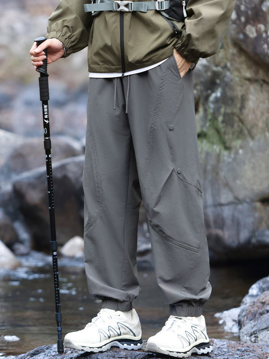 Pantaloni da trekking da uomo stile jogger, resistenti all'acqua