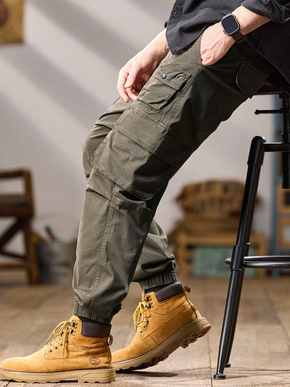 Men's Tactical Multi‑Layer Pocket Jogger Cargo Trousers
