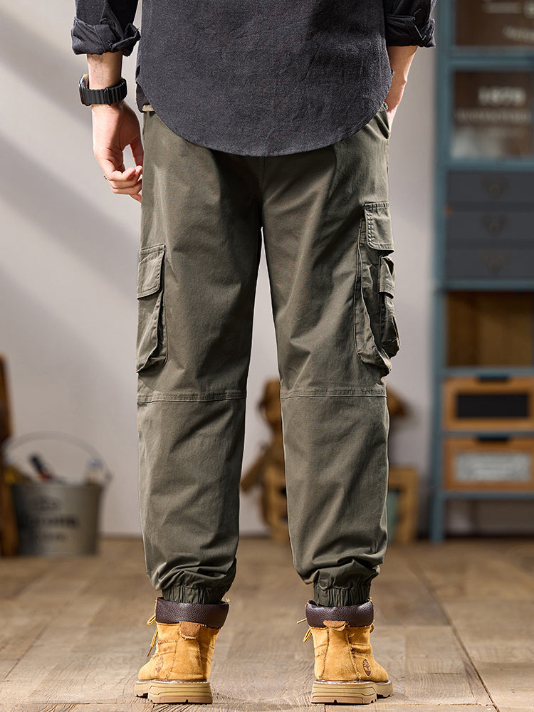Men's Tactical Multi‑Layer Pocket Jogger Cargo Trousers