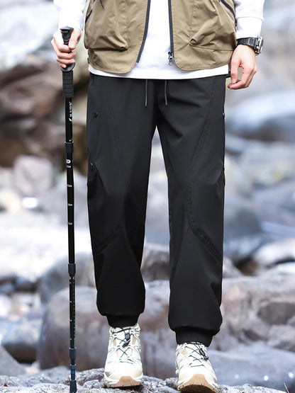Pantalones deportivos impermeables para hombre, estilo jogger, ideales para senderismo y actividades al aire libre