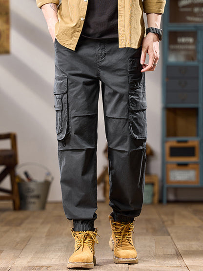 Men's Tactical Multi‑Layer Pocket Jogger Cargo Trousers