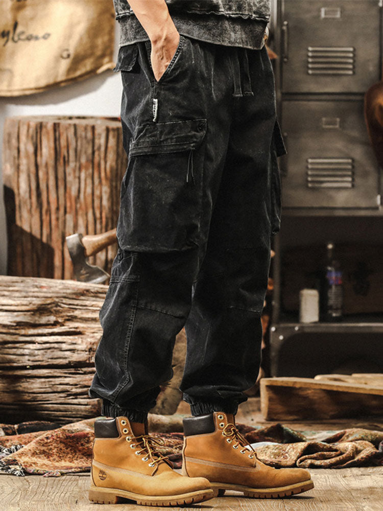 Pantalón cargo estilo jogger vintage para hombre