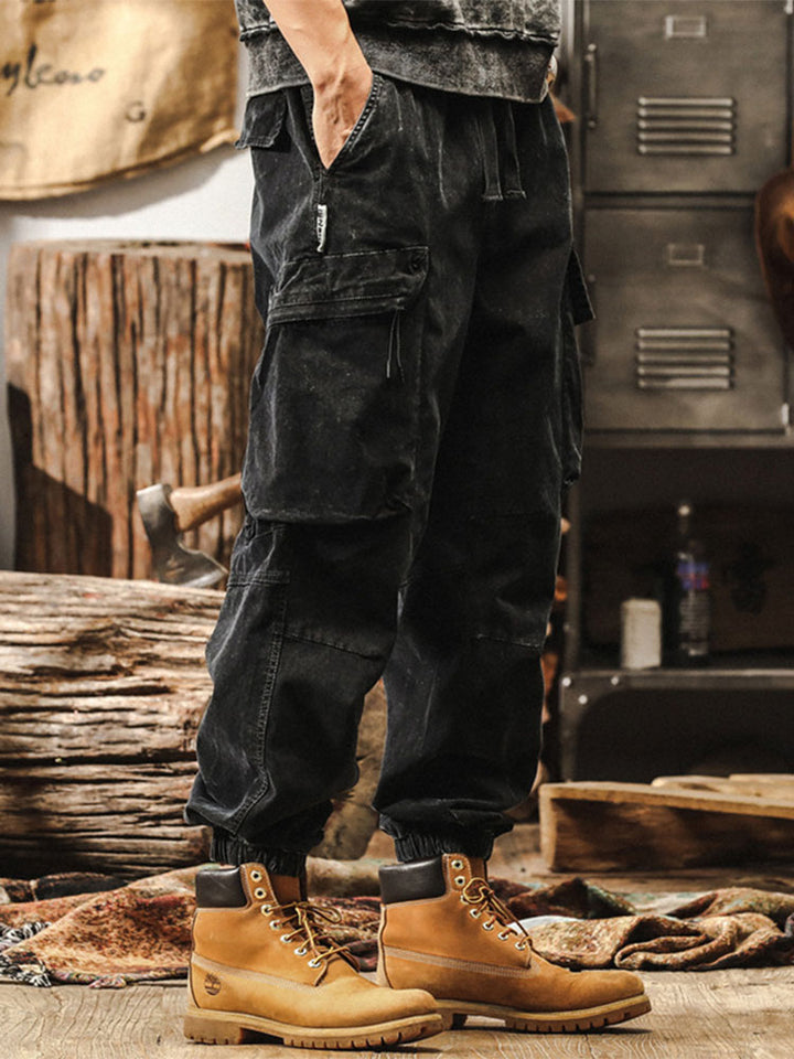 Pantalón cargo estilo jogger vintage para hombre