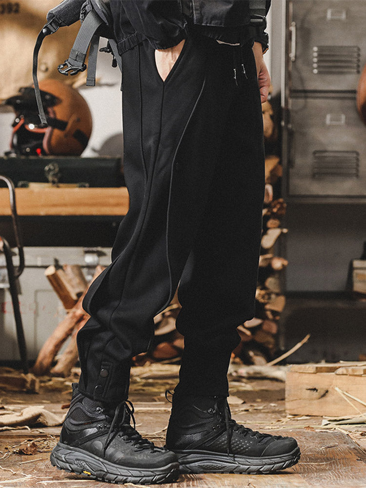 Pantalones de chándal para hombre con detalle de botones y cintura cómoda