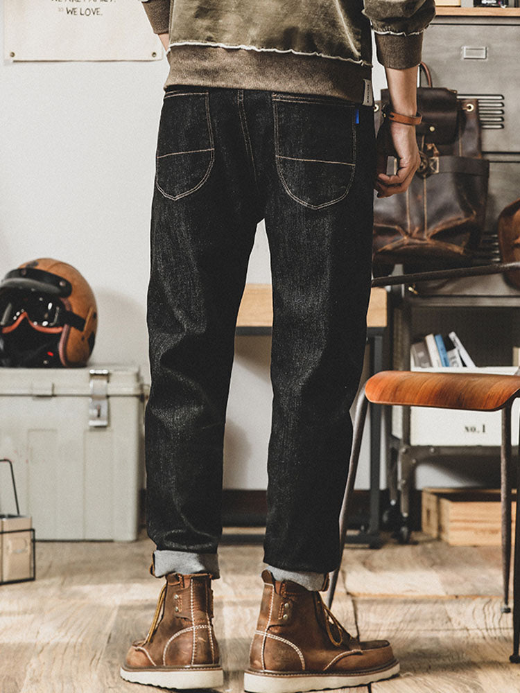 Vaqueros vintage de corte tapered para hombre