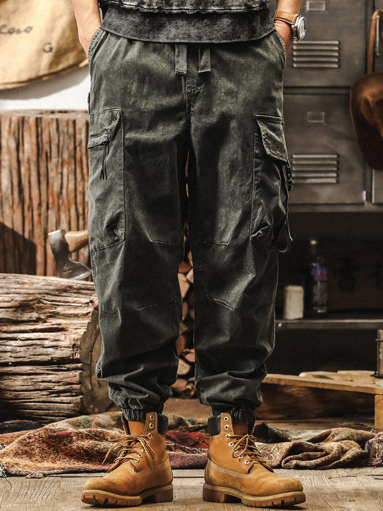 Pantalón cargo estilo jogger vintage para hombre