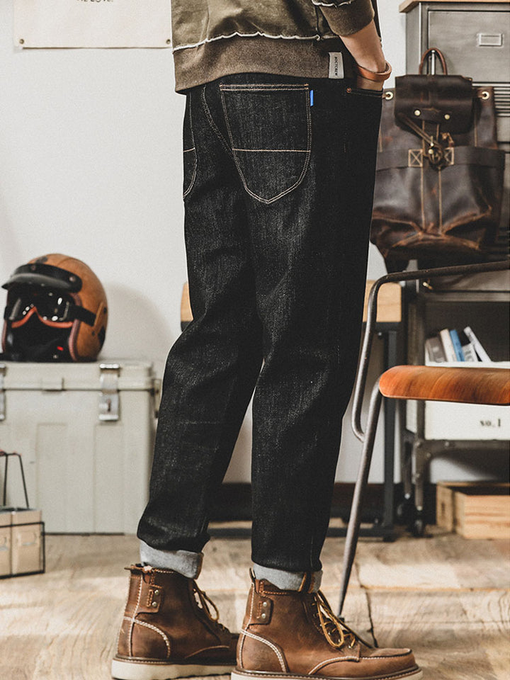 Vaqueros vintage de corte tapered para hombre