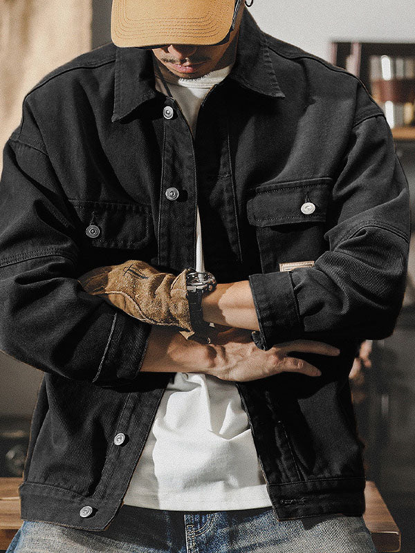 Chaqueta cargo americana de inspiración vintage para hombre