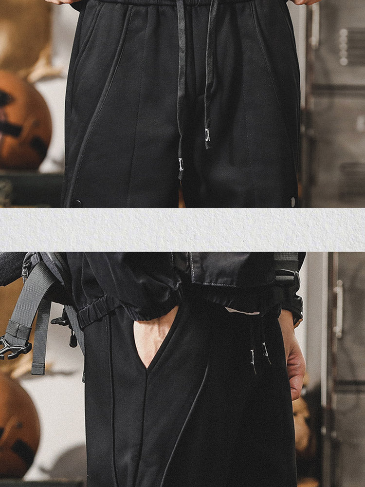 Pantalones de chándal para hombre con detalle de botones y cintura cómoda