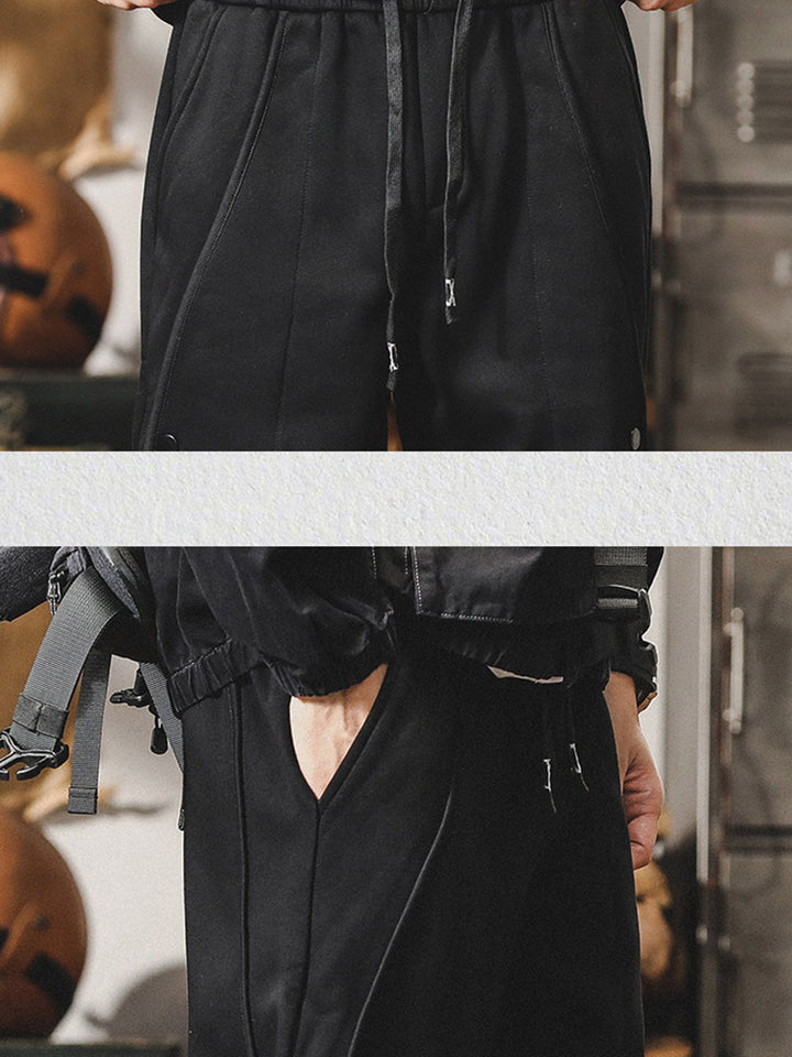 Pantalones de chándal para hombre con detalle de botones y cintura cómoda