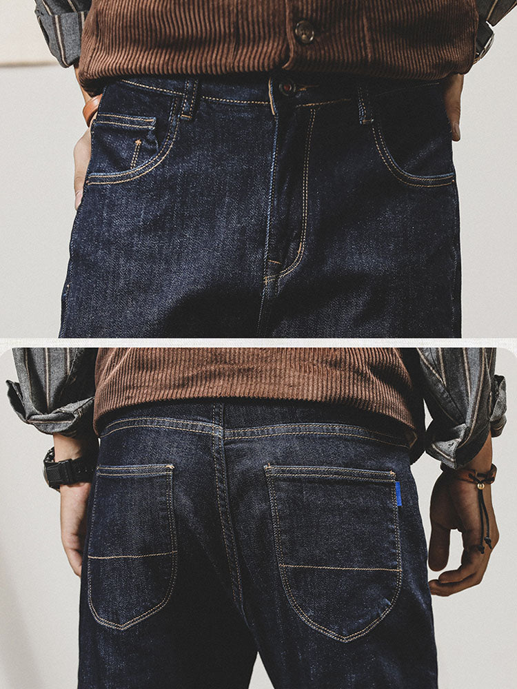 Vaqueros vintage de corte tapered para hombre