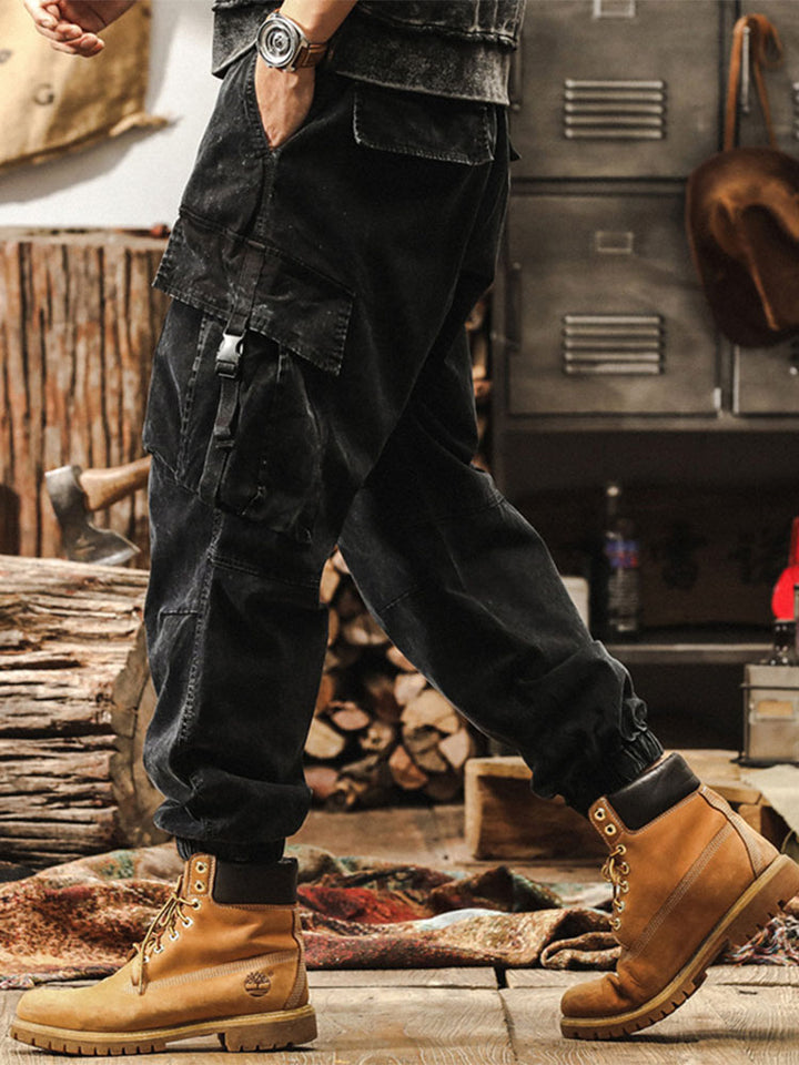Pantalón cargo estilo jogger vintage para hombre