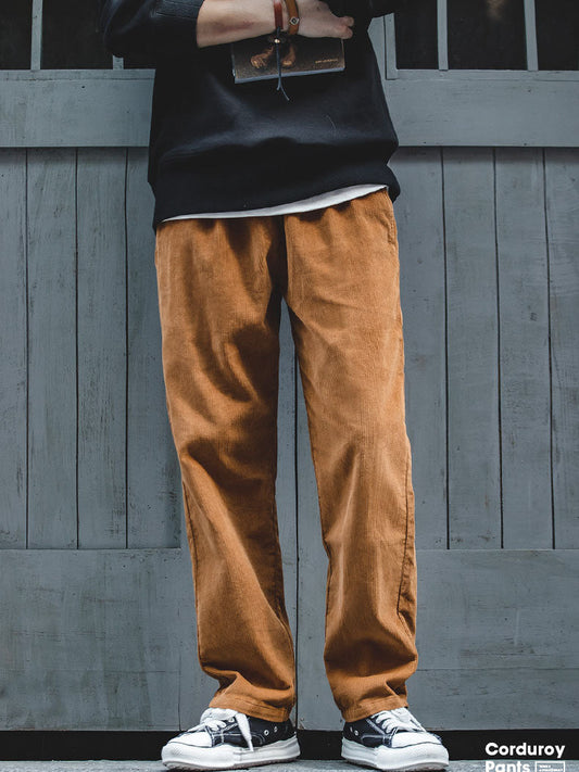 Men's Corduroy Wide Leg Trousers