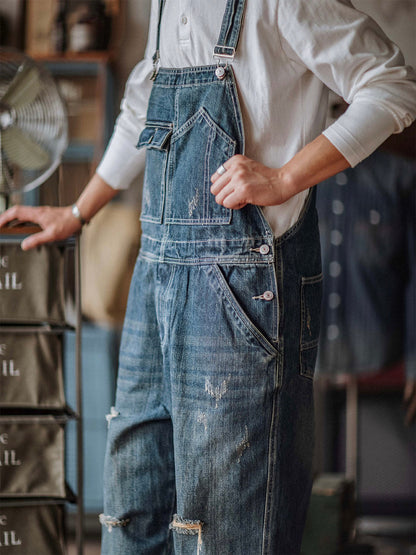 Peto vaquero desgastado para hombre