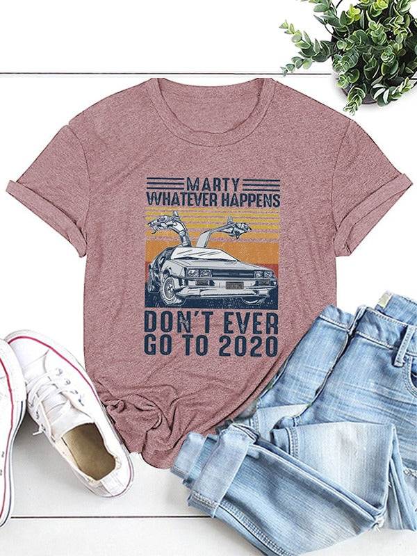 Vintage-Zeitreise-T-Shirt für Damen