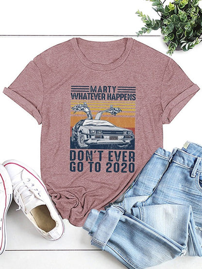 Women's Vintage Time Travel Movie T-Shirt