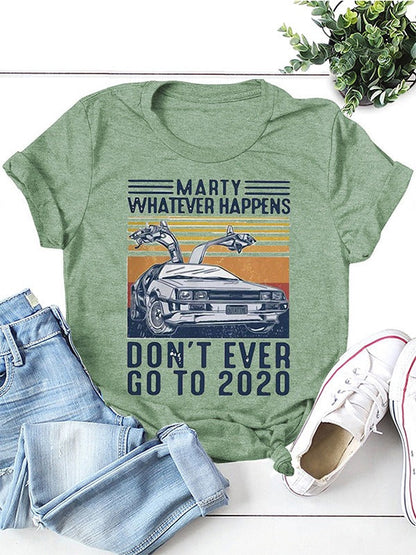 Women's Vintage Time Travel Movie T-Shirt