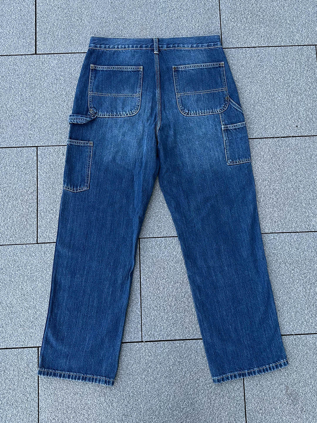 Carpenter-Hose für Herren aus Selvedge-Denim (mittlere Waschung) – Ausverkauf