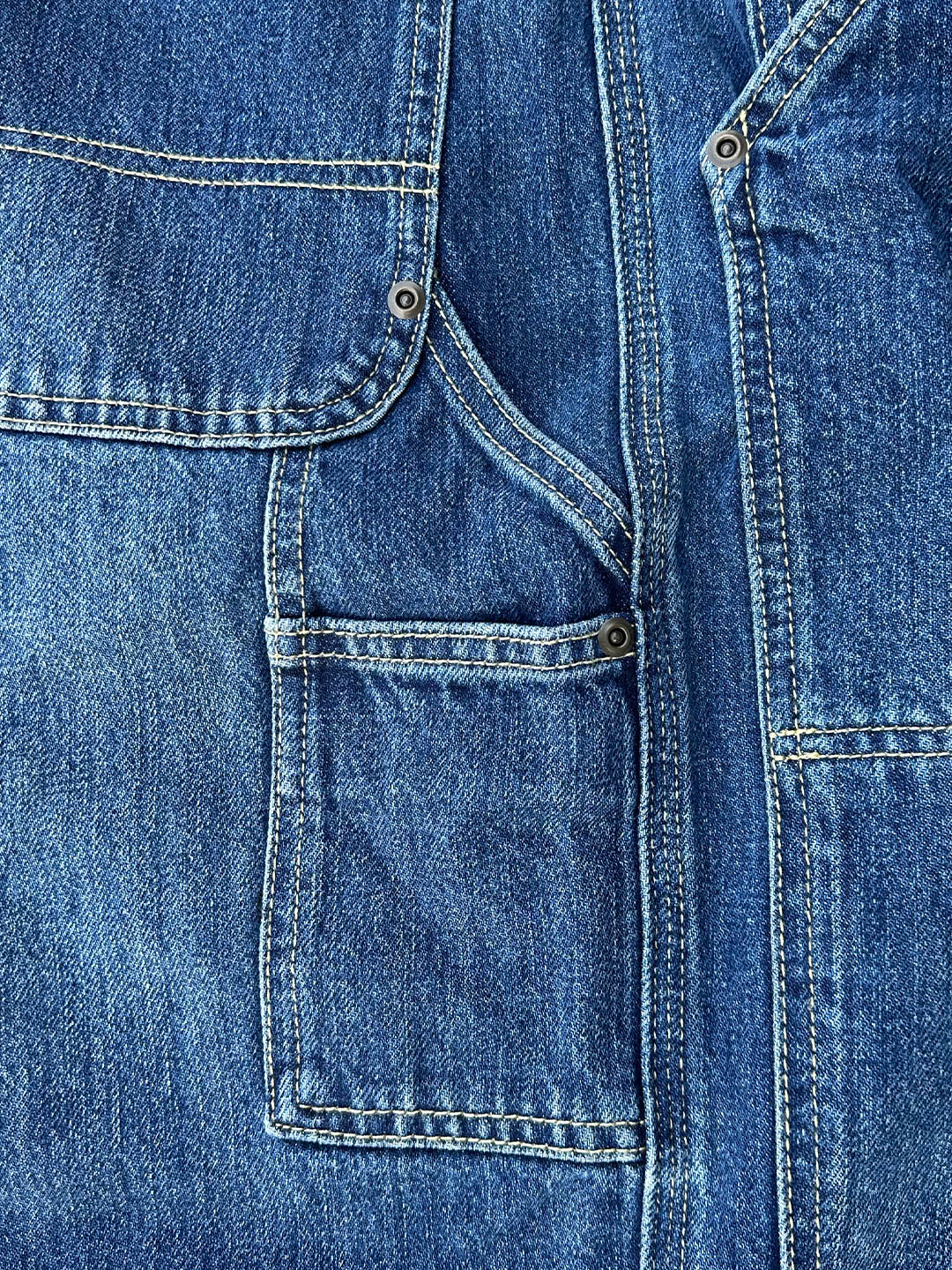 Carpenter-Hose für Herren aus Selvedge-Denim (mittlere Waschung) – Ausverkauf