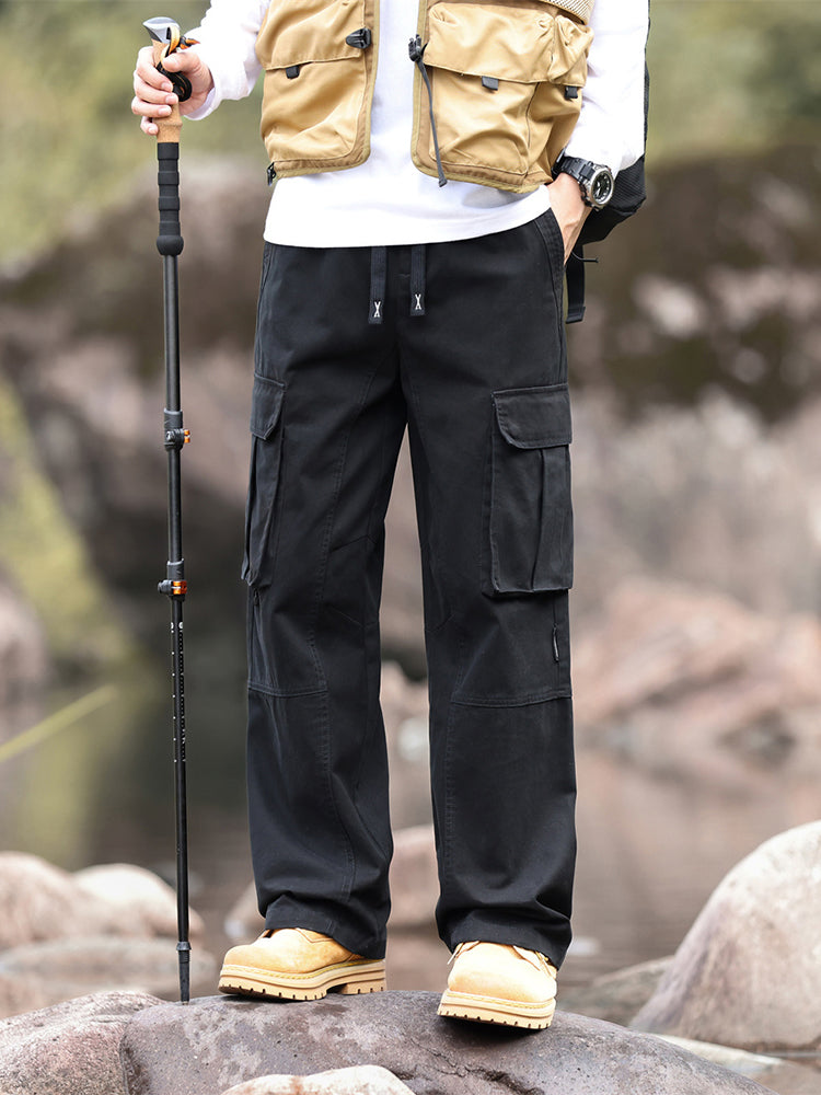 Men's Wide Leg Outdoor Cargo Trousers